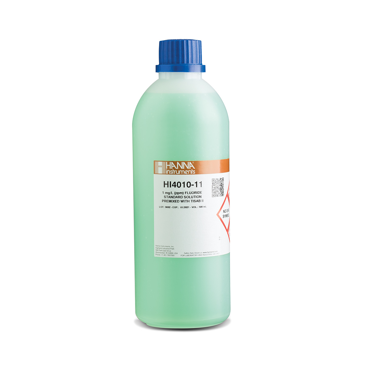 HI4010-11 氟化物(標值：1 ppm)TIISA II 和ISE標準混合液