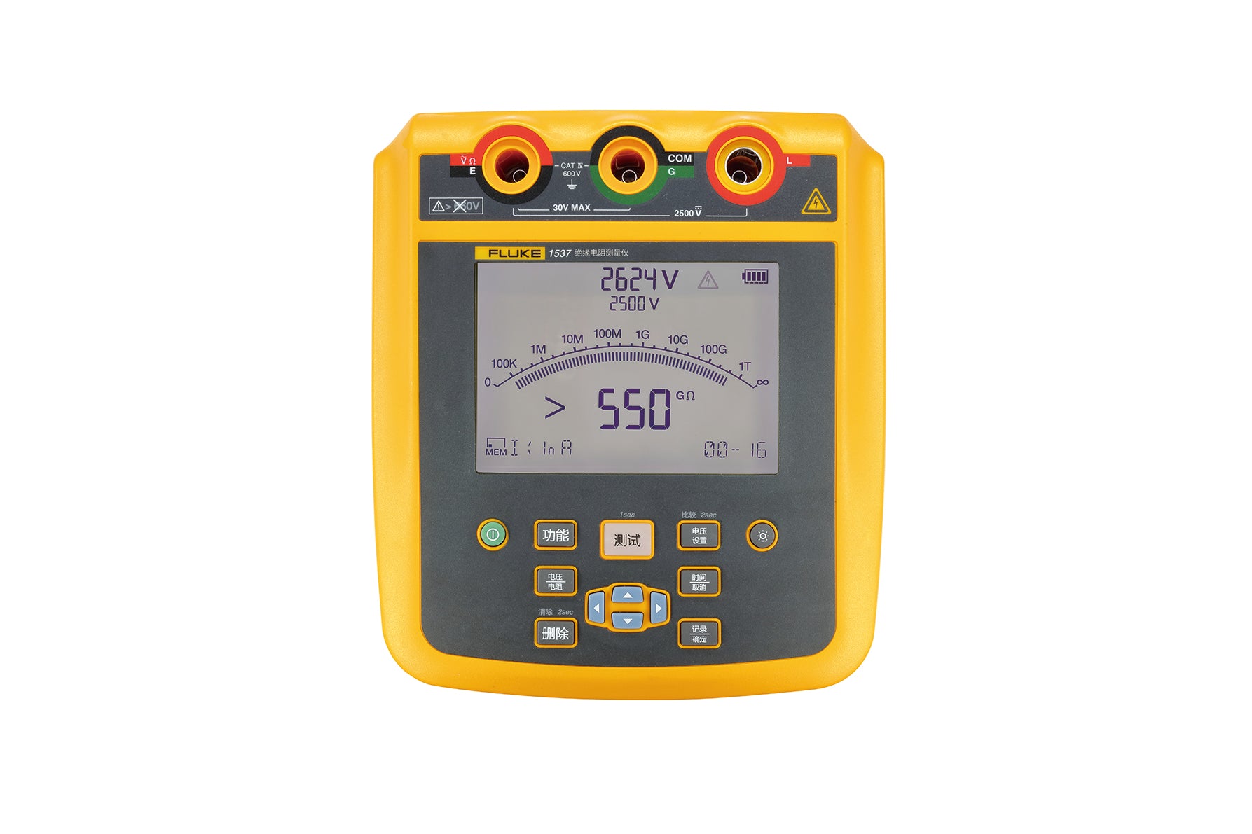 Fluke 1537 絕緣電阻測試儀（2500V高壓兆歐表）產品圖片